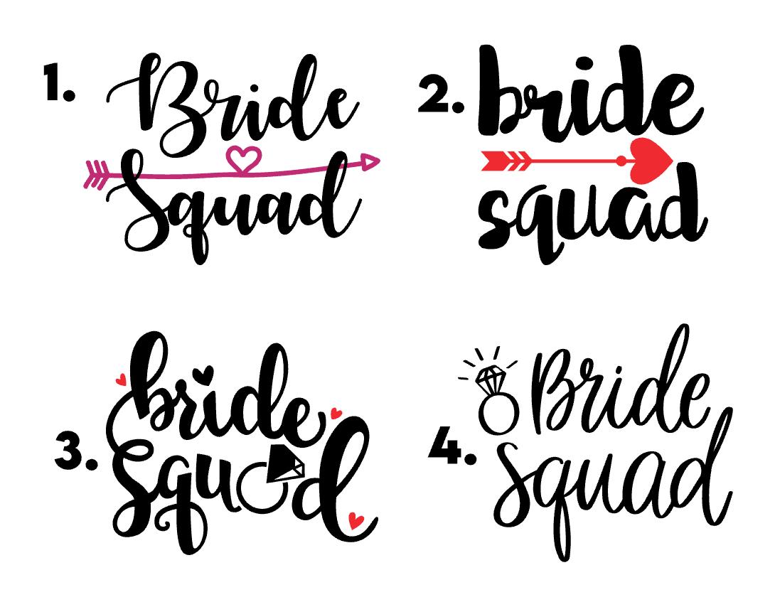 Bride Squad Stemless Wine Tumbler | 12oz - Cyan Imprint