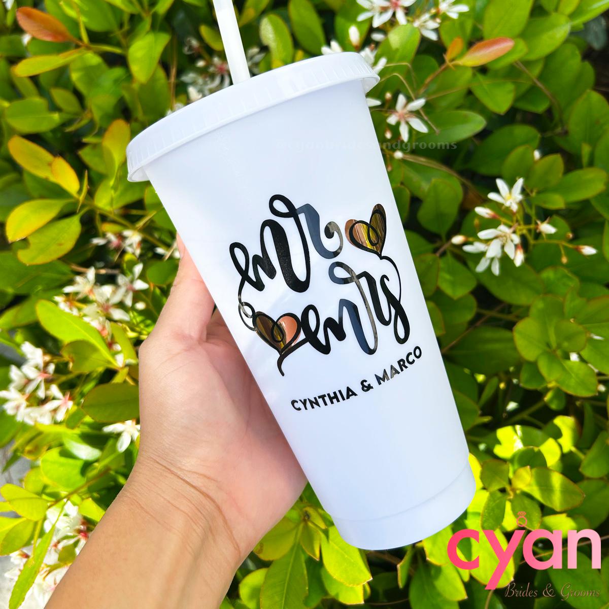 Party Wedding Tumbler | 24oz - Cyan Imprint