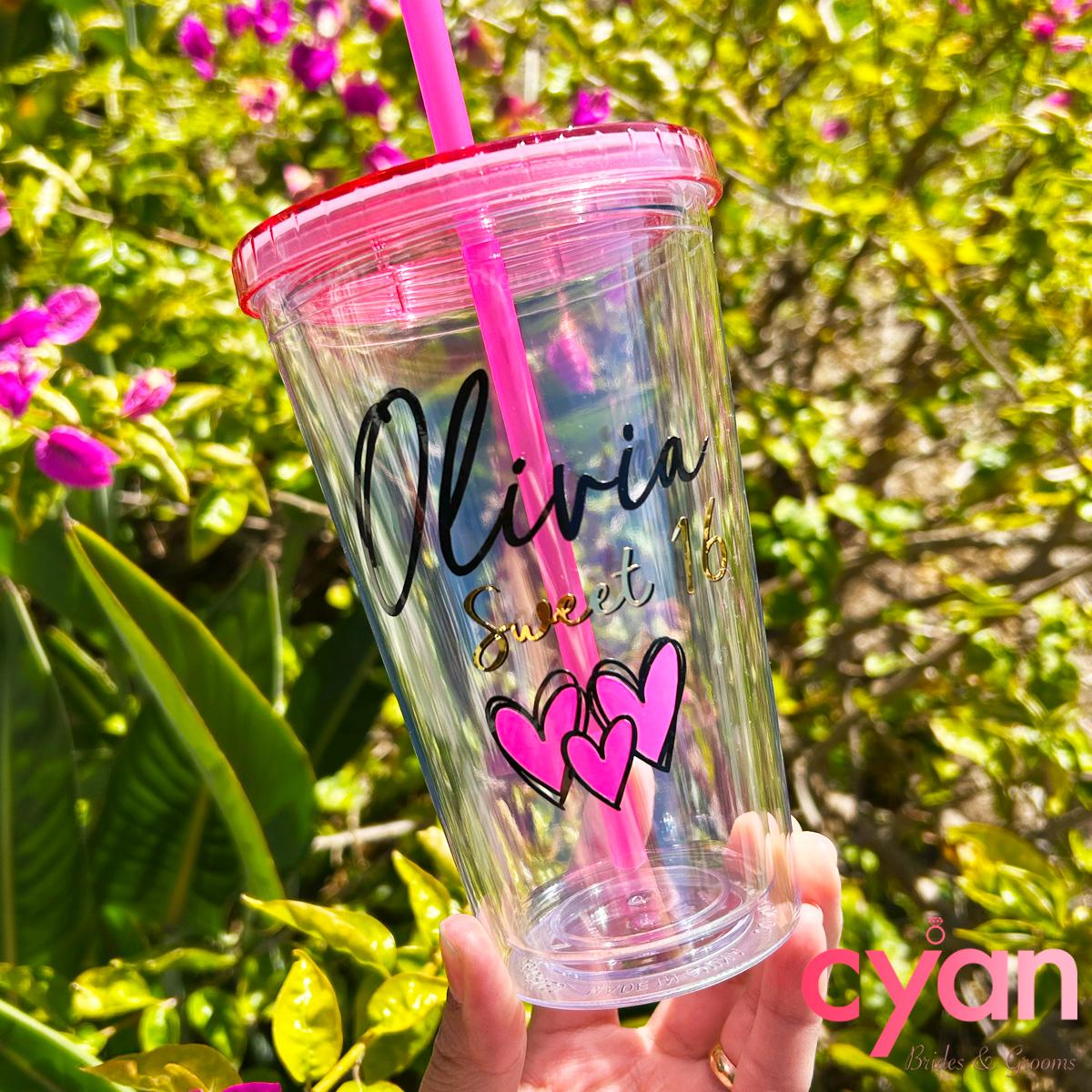 Sweet XV/16 Double Wall Tumbler | 12oz 12Pack - Cyan Imprint